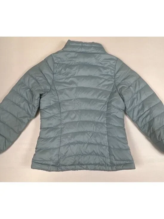 Patagonia Girls XS 5-6 Blue Down Sweater Full Zip Puffer Jacket - Picture 2 of 7